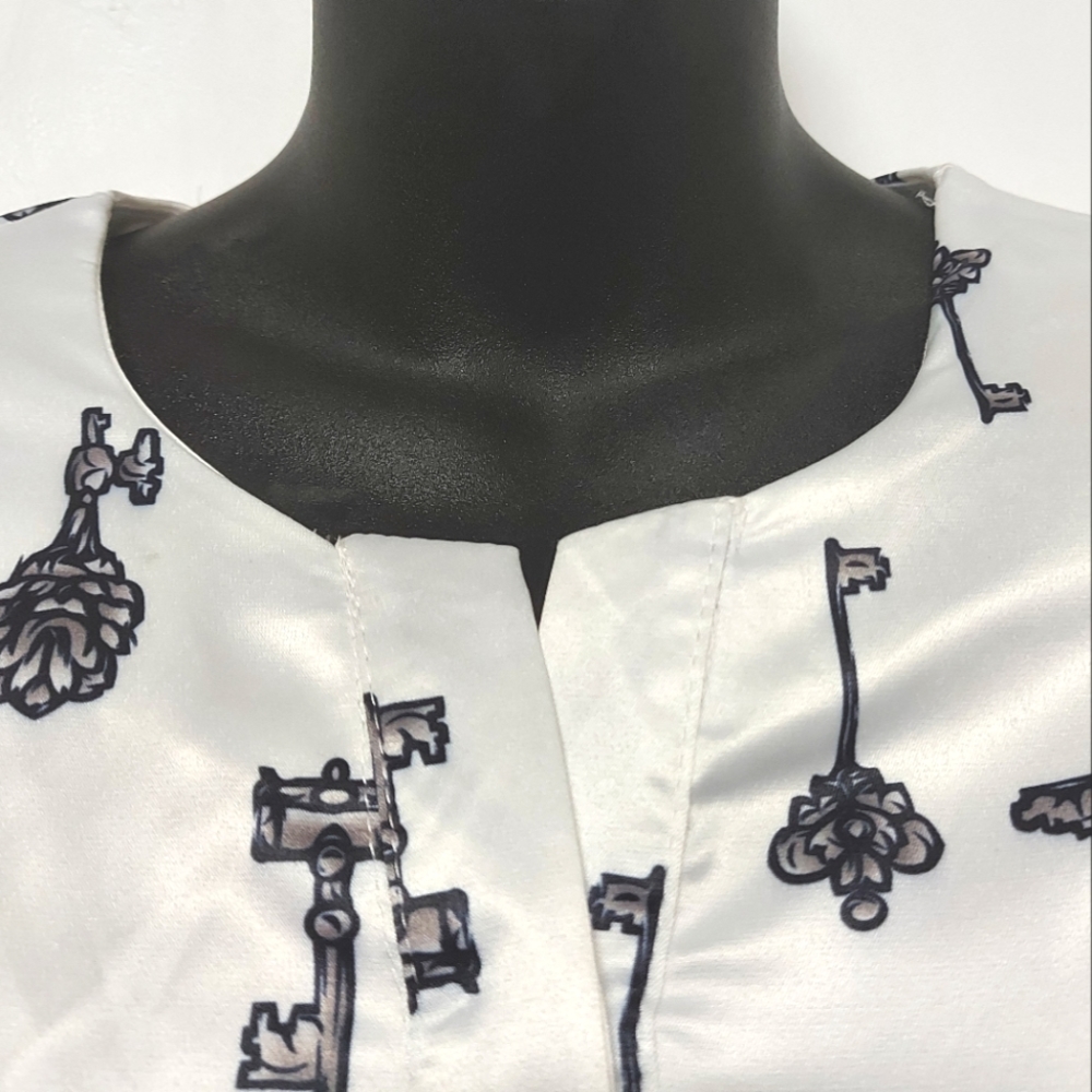 Wujiayouyi 'Keys' Satin Dress, Size Medium - Picture 10 of 13